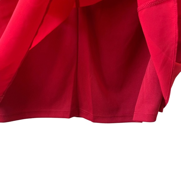 COLDWATER CREEK BURGUNDY SHIFT CHIFFON DRESS - Picture 8 of 11